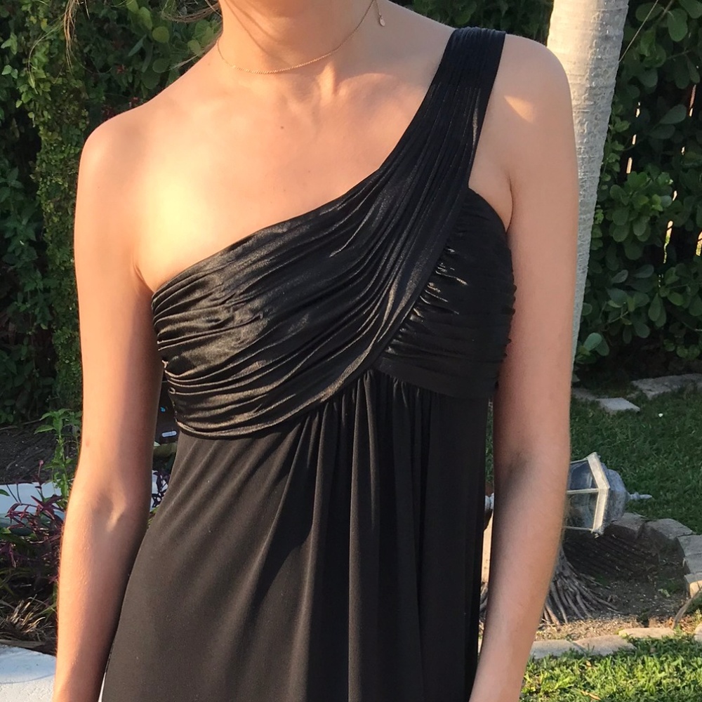David's Bridal Long Black evening dress